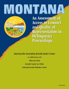 Montana Assessment Cover Page